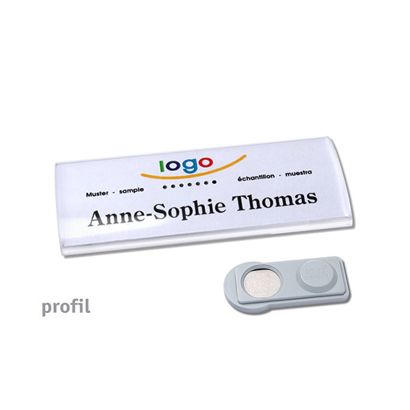 Namensschilder PROFIL, magnetisch smag® Magnet | 75 x 27 mm