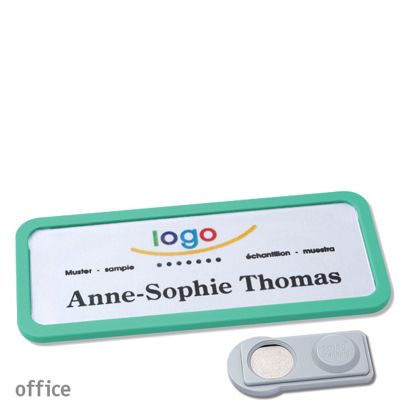 Namensschilder OFFICE, magnetisch smag® Magnet | pastellgrün | 75 x 27 mm