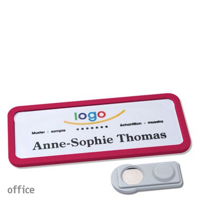 Namensschilder OFFICE, magnetisch smag® Magnet | lila | 75 x 27 mm