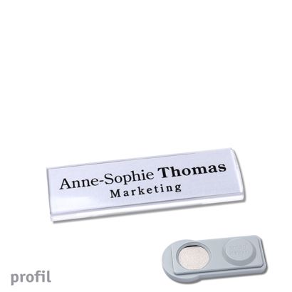 Namensschilder PROFIL, magnetisch smag® Magnet | 60 x 17 mm