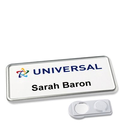 Namensschild Icon® mit Magnet smag® Magnet | edelstahl