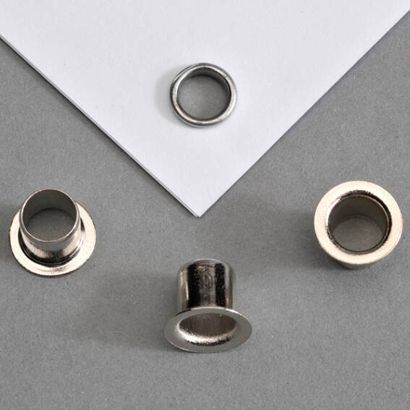 Ösen für Papier vernickelt | Nr. 272 - Ø 6mm - L 4,7mm