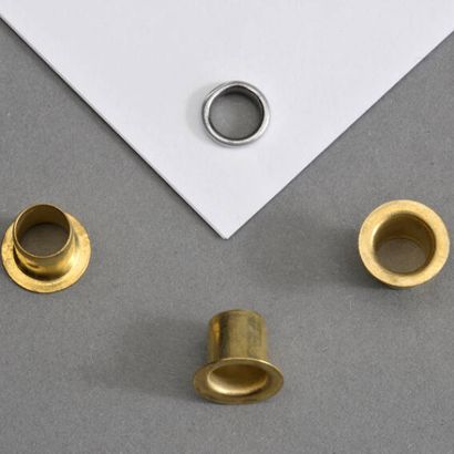Ösen für Papier vermessingt | Nr. 272 - Ø 6mm - L 4,7mm