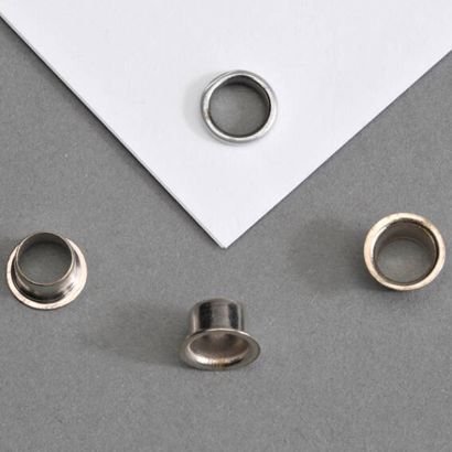 Ösen für Papier vernickelt | Nr. 8E 5 lang - Ø 5,5mm - L 4,7mm
