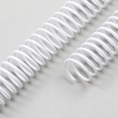 Spiralbinderücken, Plastikspiralen, DIN A4, 4:1 Teilung weiß | 10 mm