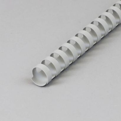 Plastikbinderücken A4, rund 19 mm | grau
