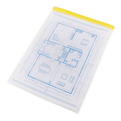 HELE Planschutztaschen, mit Gleitverschluss, transparent 