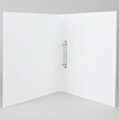 Präsentationsringbuch A4 weiß | 16 mm | Pappe, PP | 2-Ring Rundring-Mechanik
