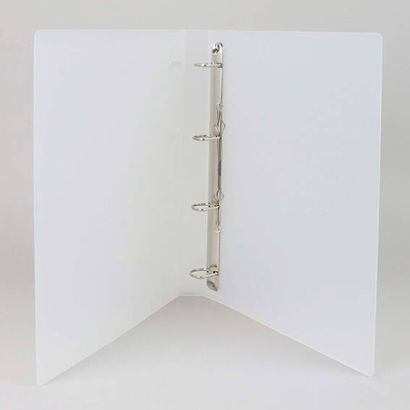 Präsentationsringbuch A4 transparent | 20 mm | PP | 4-D-Ring-Mechanik
