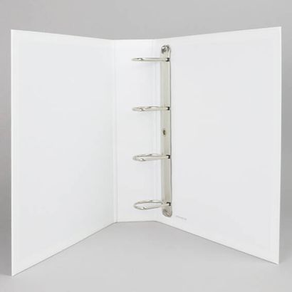 Präsentationsringbuch A4 weiß | 50 mm | Pappe, PP | 4-D-Ring-Mechanik
