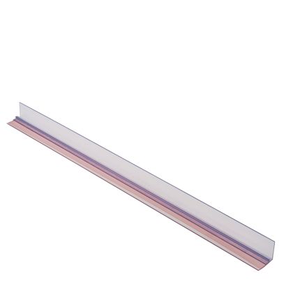 Teilerschiene mit Aufkantung und Klebeband 