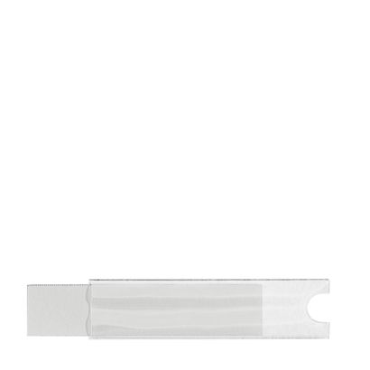 Selbstklebende Beschriftungsfenster, Schmalseite offen 19 x 75 mm 