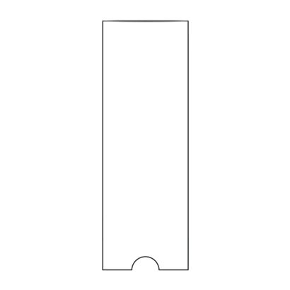 Selbstklebende Beschriftungsfenster, Schmalseite offen 35 x 102 mm