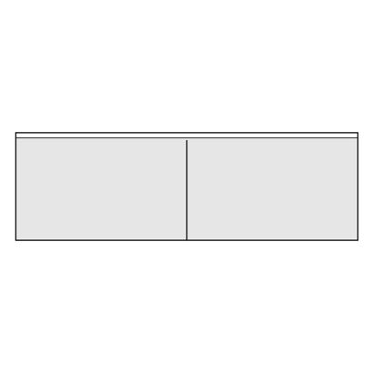 Doppelvisitenkartentaschen, selbstklebend, Weich-PVC, 190 x 60 mm, 2 Fächer 