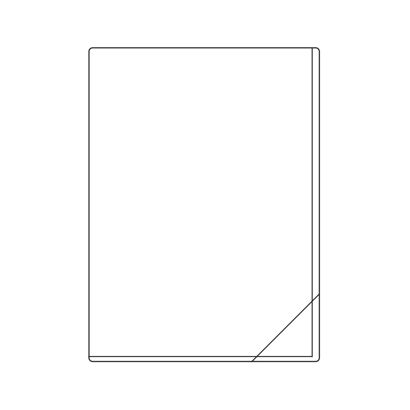 Rechtecktaschen, selbstklebend Hart-PVC | ohne Füllhöhe | Schmal- und Breitseite (Quickload)