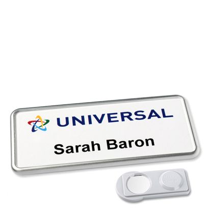 Namensschild Icon® "Quick Print" smag® Magnet | edelstahl
