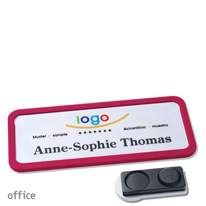 Namensschilder office quick-print Magnet smag® Magnet, extra stark | lila | 75 x 27 mm