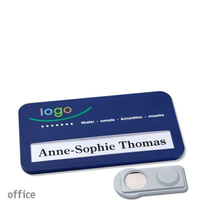 Namensschilder office color-print Magnet smag® Magnet | dunkelblau