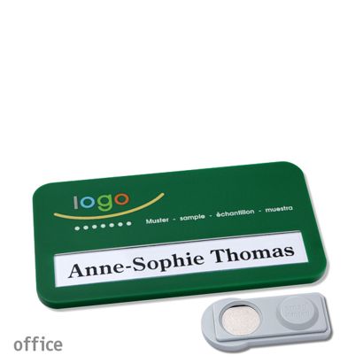 Namensschilder office color-print Magnet smag® Magnet | grün