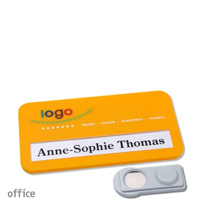 Namensschilder office color-print Magnet smag® Magnet | gelb