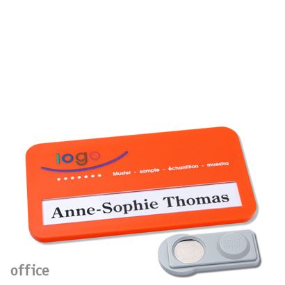 Namensschilder office color-print Magnet smag® Magnet | orange