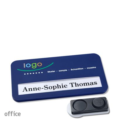 Namensschilder office color-print Magnet smag® Magnet, extra stark | dunkelblau