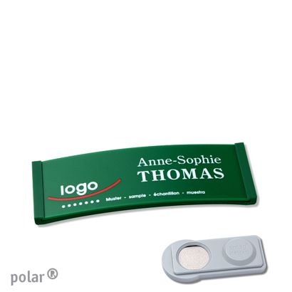 Namensschilder polar® color-complete magnet smag® Magnet | grün | 64 x 22 mm