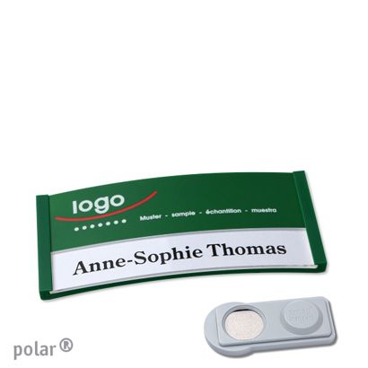 Namensschilder polar® color-print Magnet smag® Magnet | grün | 65 x 30 mm