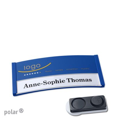 Namensschilder polar® color-print Magnet smag® Magnet, extra stark | blau | 65 x 30 mm