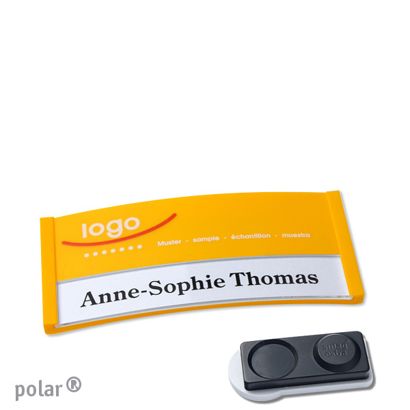Namensschilder polar® color-print Magnet smag® Magnet, extra stark | gelb | 65 x 30 mm