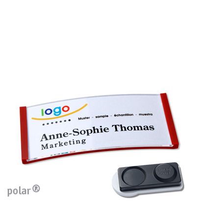 Namensschilder polar® quick-print Magnet smag® Magnet, extra stark | rot | 65 x 30 mm