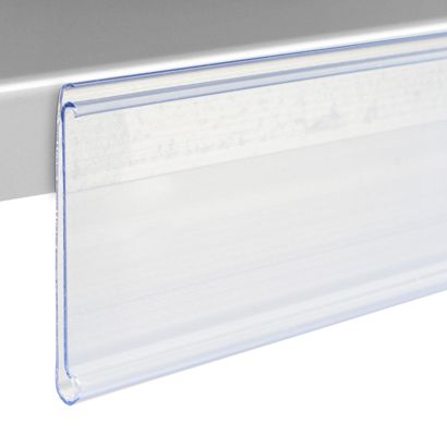Scannerschiene DBR, selbstklebend, mit Griffkante zum Kleben (Standardklebeband) | 18 mm | transparent | 1.250 mm