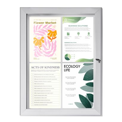 Vitrine Publicitaire A4 Verrouillable 100% Étanché - Cadre Aluminium Pour Extérieur