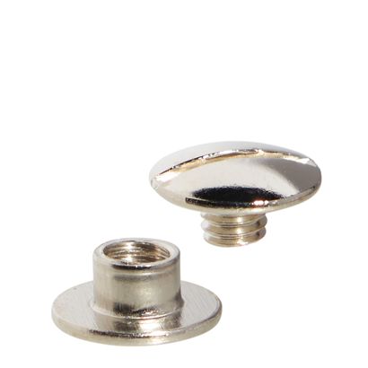 Buchschrauben, vernickelt Hülse glatt, Schraube geschlitzt | 10 mm