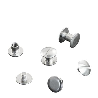 Buchschrauben, vernickelt Hülse glatt, Schraube geschlitzt | 5 mm