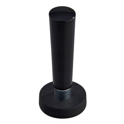 Gummierte Magnete mit Griff mit Gewindebuchse | 22 mm | schwarz