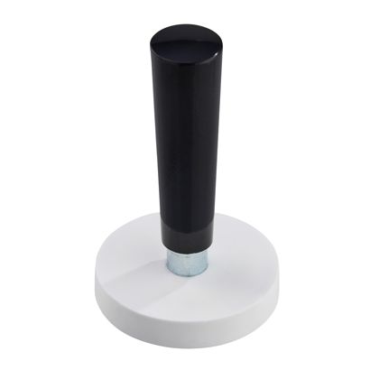 Gummierte Magnete mit Griff mit Gewindebuchse | 31 mm | weiß