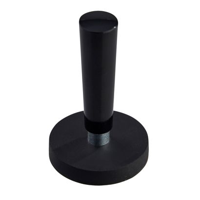 Gummierte Magnete mit Griff mit Gewindebuchse | 31 mm | schwarz