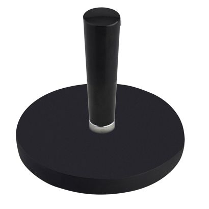 Gummierte Magnete mit Griff mit Gewindebuchse | 66 mm | schwarz
