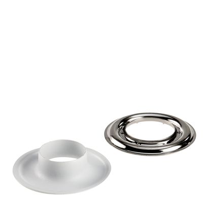 Planenösen, rostfrei, selbstschneidend, Messing weiß, silber | Rundösen #3 (⌀ 11,3 mm)