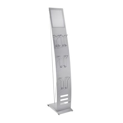 Broschürenständer TEC-ART Ständer schmal mit Magnetrahmen und Prospektfächern