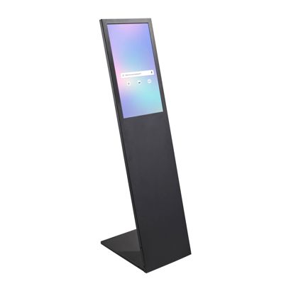 Digitale Infostele PLANAVISION, schwarz, matt mit Samsung QB24C Display