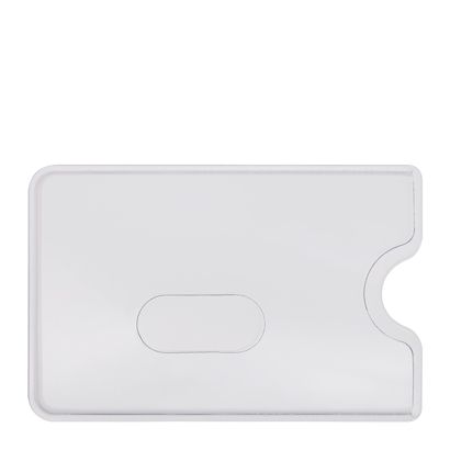 Kreditkartenhülle, Langlochausstanzung, transparent glasklar 