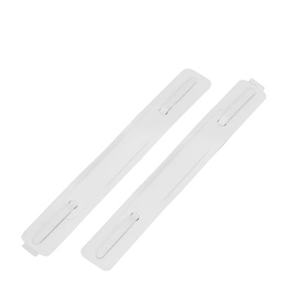 Mécanismes de reliure autocollants, blancs, 150 x 20 mm pour 100 unités dans un sachet 
