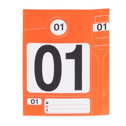 Leitzahl Set orange