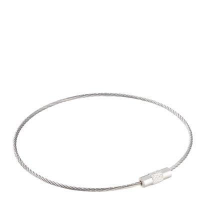 Drahtseilverbinder mit Drehverschluss, silberfarben Pack mit 10 Stück (Druckverschlussbeutel) | 220 mm