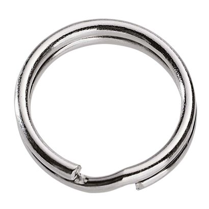 Anneaux pour porte-clé, nickelée 