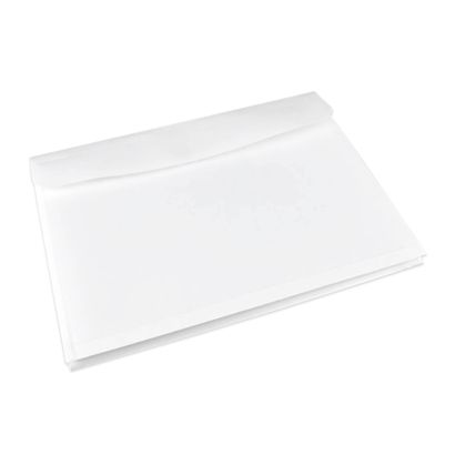 Porte-documents A4, auto-agrippant, pliage d'expansion, 400 feuilles, film PP, blanc 