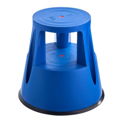 Tabouret roulant, en plastique, 2 marches null