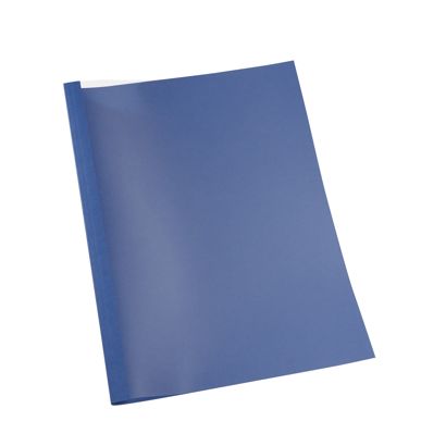 Thermobindemappe A4 mit Schlitz, Leinenkarton, 30 Blatt, dunkelblau | 3 mm | 240 m